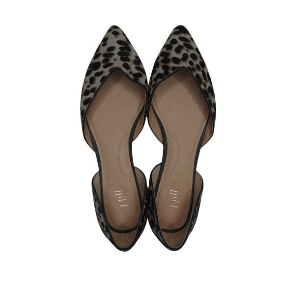 J. Jill Mirabelle Dorsays Leather Cow Hair Pointed Toe Flats Womens 7.5 - Picture 7 of 13